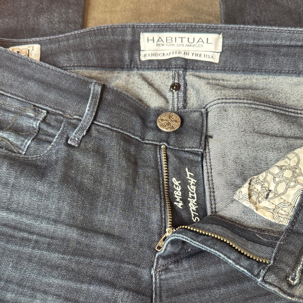 Habitual Amber Straight Blue Denim Pants Size 27